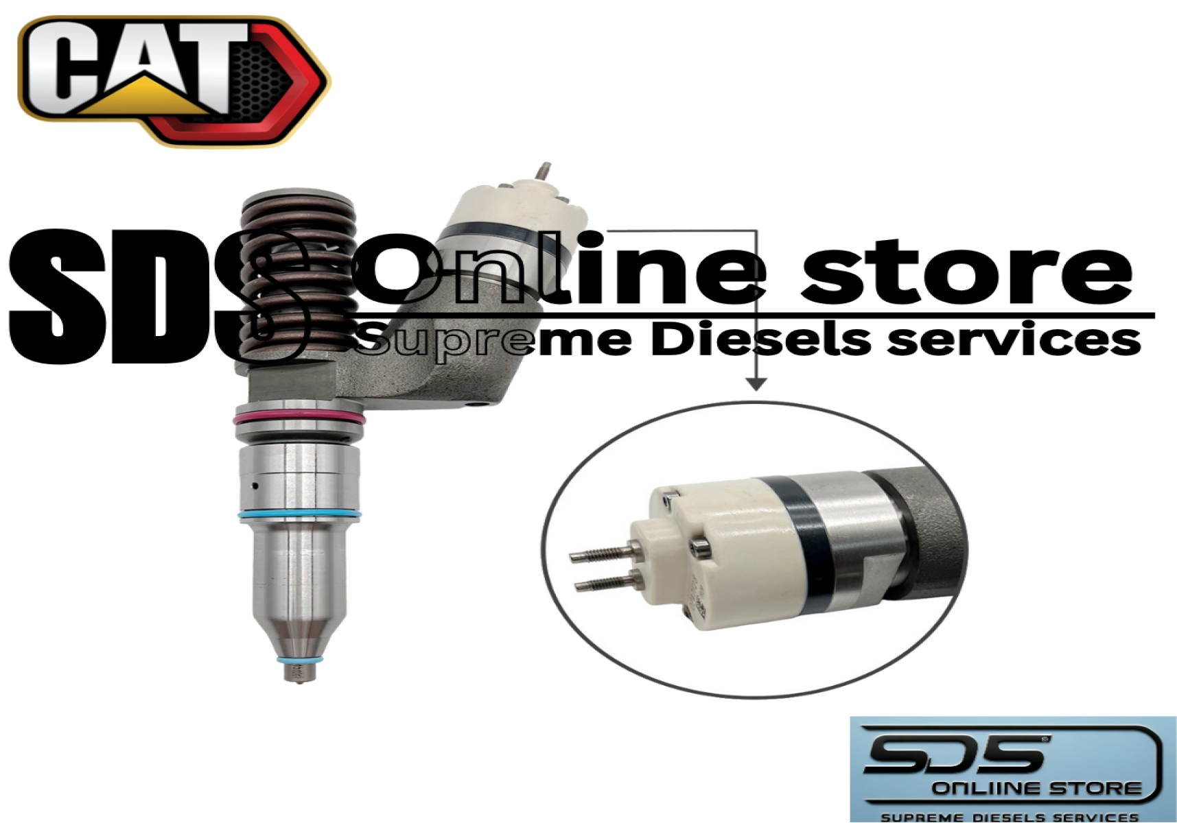 CAT 253-0597 Fuel Injector for Caterpillar C15, C18 Engines & 345C Excavator